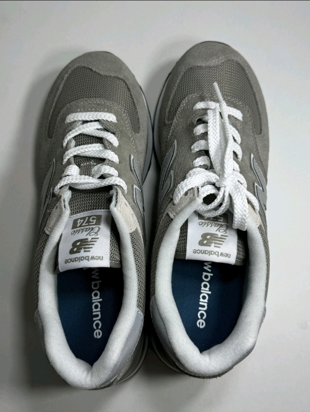 New Balance Grey Suede & Mesh Men's Sneaker - Picture 3 of 6